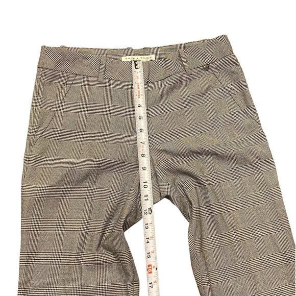 Trina Turk Dress Pants Womens 8 Ankle Black White Houndstooth Plaid Slim NWT - Picture 5 of 7